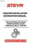 Enhance your tractor's functionality with the STEYR Two Electronic Mid-Mount Remote Control Valves. Designed for seamless integration, these valves allow for precise control of various attachments, making your agricultural tasks more efficient and effective. With positions 2 and 3 available, you can easily manage multiple implements, ensuring optimal performance on the field.