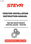 Enhance your tractor's functionality with the STEYR Two Mid-Mount Remote Control Valves. Designed for seamless integration, these valves provide precise control over various attachments, making your agricultural tasks more efficient and effective.