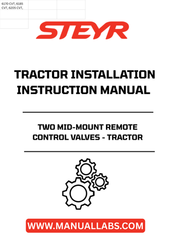 Enhance your tractor's functionality with the STEYR Two Mid-Mount Remote Control Valves. Designed for seamless integration, these valves provide precise control over various attachments, making your agricultural tasks more efficient and effective.