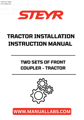 Enhance your tractor's versatility with the STEYR Two Sets of Front Coupler. Designed for seamless installation, this essential accessory allows you to easily attach various implements, maximizing your tractor's functionality for a wide range of tasks.