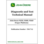 John Deere 925D, 930D, 936D Draper Platforms Diagnostic and Test Technical Manual TM1712 - PDF File Download