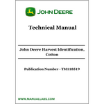 John Deere Harvest Identification, Cotton Technical Manual TM118519 - PDF File Download 