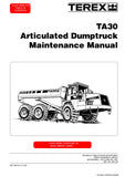 TEREX TA30 Articulated Dump truck Workshop Service Repair Manual Instant Download