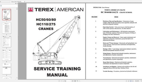Discover the essential TEREX Crane HC80 Shop Manual, a comprehensive PDF file designed for professionals seeking in-depth knowledge of electrical and hydraulic systems. This manual provides detailed schematics that simplify troubleshooting and maintenance, ensuring your crane operates at peak performance.