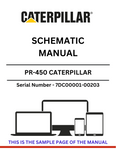 Discover the CAT PR-450 Caterpillar Schematic Manual for S/N 7DC00001-00203. Access detailed schematics and technical information for optimal performance.