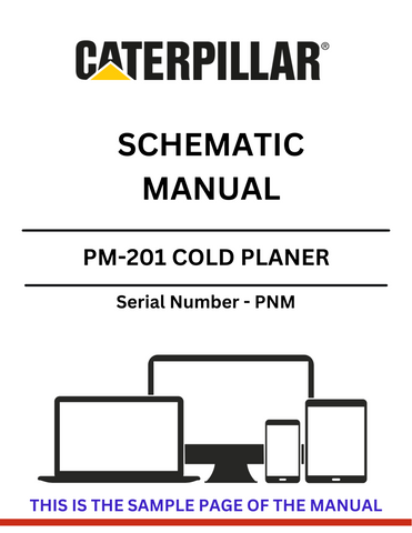 Discover the CAT PM-201 Cold Planer Schematic Manual for S/N - PNM. Access detailed diagrams and specifications to enhance your equipment maintenance.