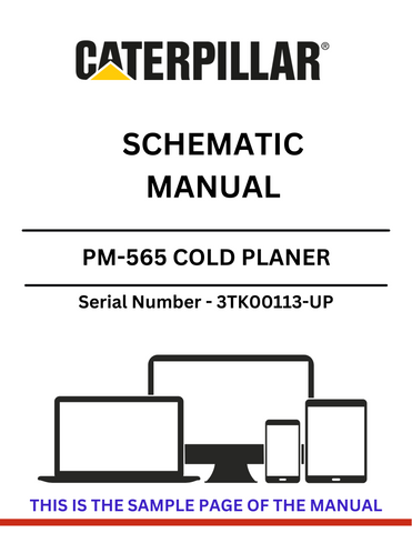  Discover the CAT PM-565 Cold Planer Schematic Manual for S/N 3TK00113-U, powered by the robust 3408 engine. Access detailed diagrams and specifications.