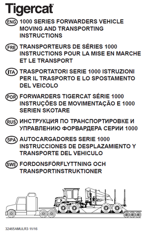 TIGERCAT 1055C FORWARDER MANUAL