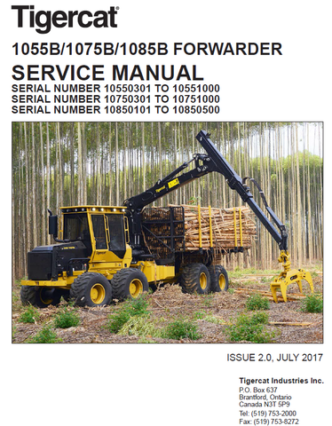 TIGERCAT 1075B, 1085B REPAIR MANUAL