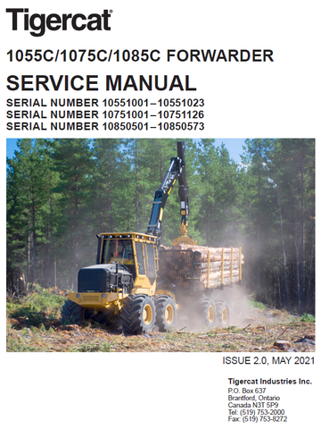 TIGERCAT 1075C REPAIR MANUAL