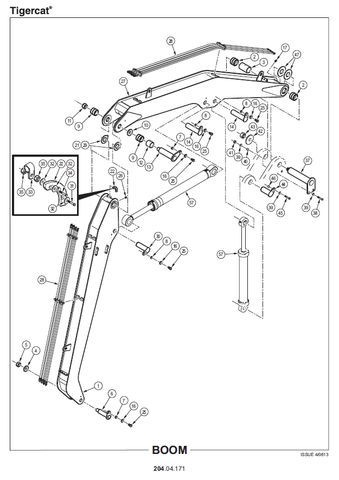 TIGERCAT 215 LOADER PARTS MANUAL