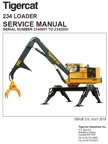 TIGERCAT 234 REPAIR MANUAL