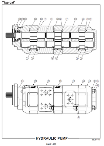 TIGERCAT 240C LOADER PARTS MANUAL