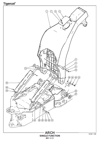 TIGERCAT 610C SKIDDER PARTS MANUAL