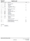 TIGERCAT 620C PARTS CATALOGUE MANUAL