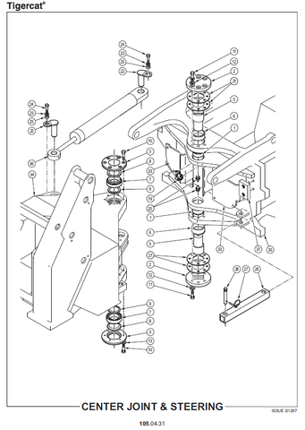 TIGERCAT 720E FELLER BUNCHER PARTS CATALOGUE MANUAL (7204401 - 7205500) - PDF FILE DOWNLOAD