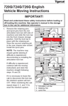TIGERCAT 720G MISCELLANEOUS MANUAL