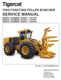 TIGERCAT 720G FELLER BUNCHER MANUAL