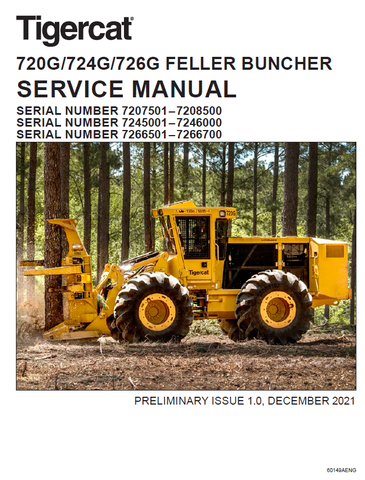 TIGERCAT 720G FELLER BUNCHER MANUAL