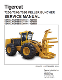 TIGERCAT 724G FELLER BUNCHER SERVICE REPAIR MANUAL (7243101-7246000, 7244001-7245000) - PDF FILE DOWNLOAD