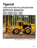 TIGERCAT 724G FELLER BUNCHER SERVICE REPAIR MANUAL (7243101-7246000, 7245001-7246000) - PDF FILE DOWNLOAD