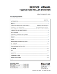 TIGERCAT 726B FELLER BUNCHER SERVICE REPAIR MANUAL (7261001-7261999) - PDF FILE DOWNLOAD