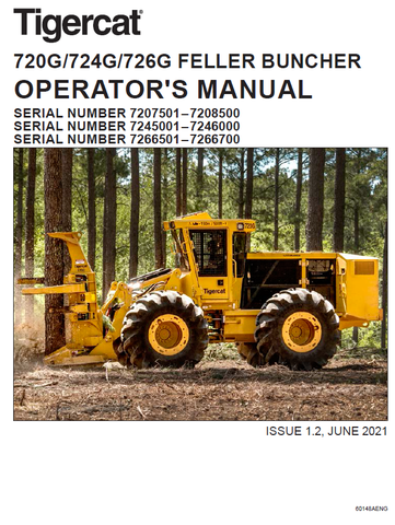 TIGERCAT 726G FELLER BUNCHER MANUAL