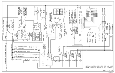 TIGERCAT 822E FELLER BUNCHER SCHEMATIC MANUAL