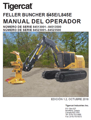 TIGERCAT 845E FELLER BUNCHER MANUAL