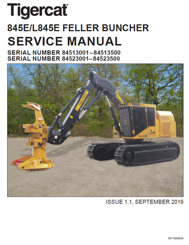 TIGERCAT 845E FELLER BUNCHER MANUAL