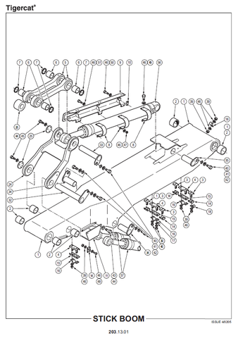 TIGERCAT 870C FELLER BUNCHER PARTS CATALOGUE MANUAL (87011501-87012100, 87012101-87013500) - PDF FILE DOWNLOAD