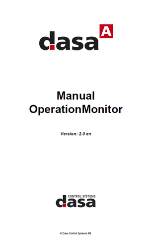 TIGERCAT DASA D5 TH570 OPERATIONMONITOR MANUAL