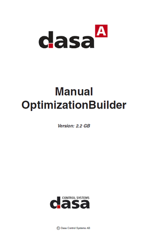 TIGERCAT DASA D5 TH570 OPTIMIZATION MANUAL