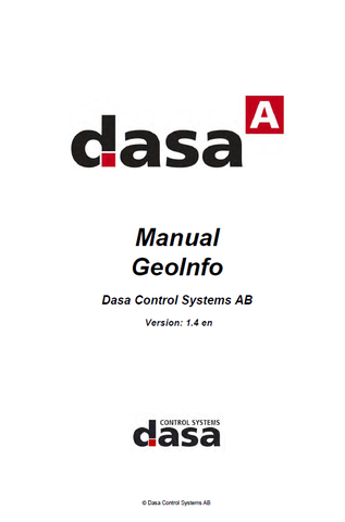 TIGERCAT DASA D5 TH575 GEOINFO MANUAL