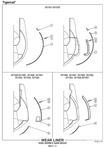 TIGERCAT DT5500 SAW HEAD MANUAL