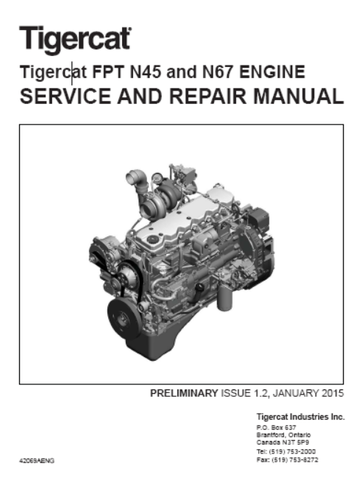 TIGERCAT FPT N45, N67 T4I ENGINE SERVICE MANUAL