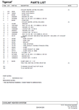 TIGERCAT H250B PARTS CATALOGUE MANUAL