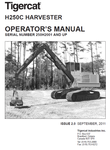 TIGERCAT H250C HARVESTER USER MANUAL