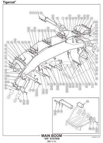 TIGERCAT H822C HARVESTER PARTS MANUAL