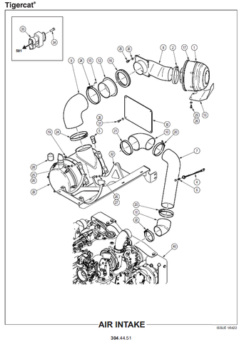 TIGERCAT H822E HARVESTER PARTS MANUAL