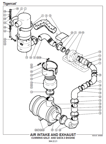 TIGERCAT H822 HARVESTER PARTS MANUAL