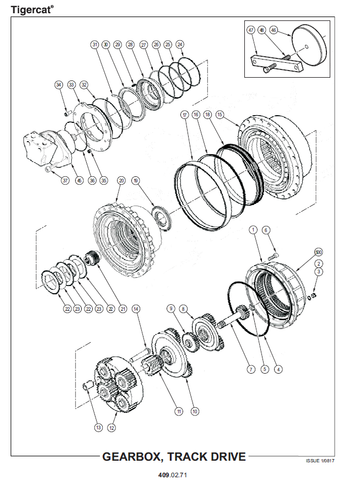 TIGERCAT H855E HARVESTER PARTS MANUAL