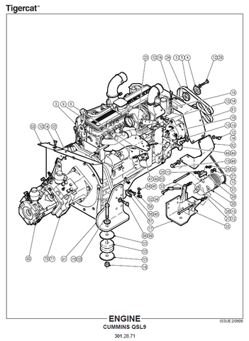 TIGERCAT H860D HARVESTER PARTS MANUAL