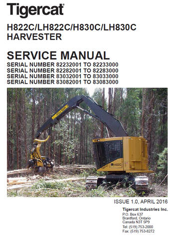 TIGERCAT LH822C REPAIR MANUAL