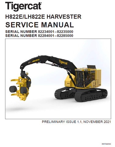 TIGERCAT LH822E REPAIR MANUAL