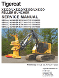 TIGERCAT LX822D BUNCHER REPAIR MANUAL