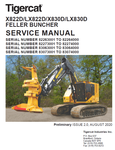 TIGERCAT LX830D BUNCHER REPAIR MANUAL