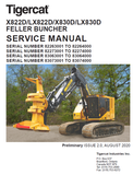 TIGERCAT LX830D BUNCHER REPAIR MANUAL