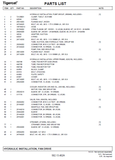 TIGERCAT S855D PARTS CATALOGUE MANUAL