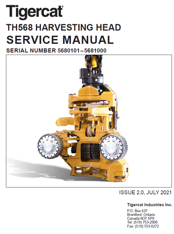 TIGERCAT TH568 REPAIR MANUAL